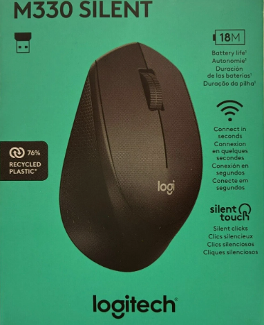 เมาส์ไร้สาย WIRELESS MOUSE LOGITECH M331D BLACK (112-00291)